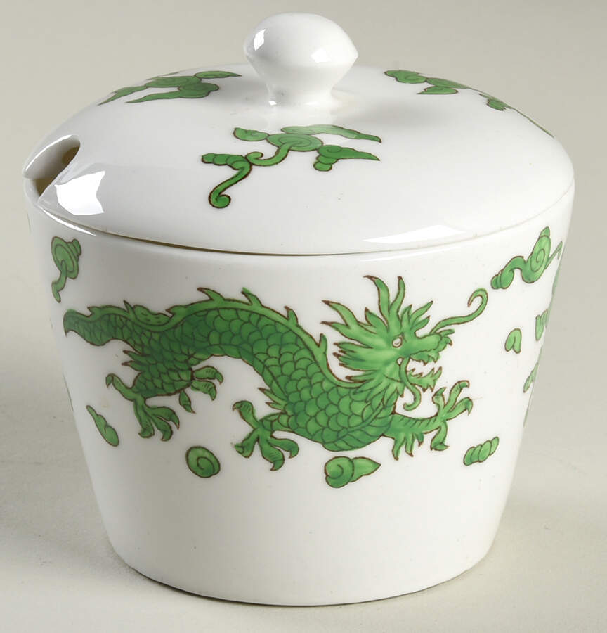 Green Dragon Jam/Jelly & Lid by Hammersley-1
