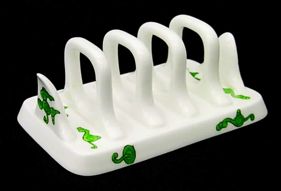 Green Dragon Toast Server by Hammersley-1