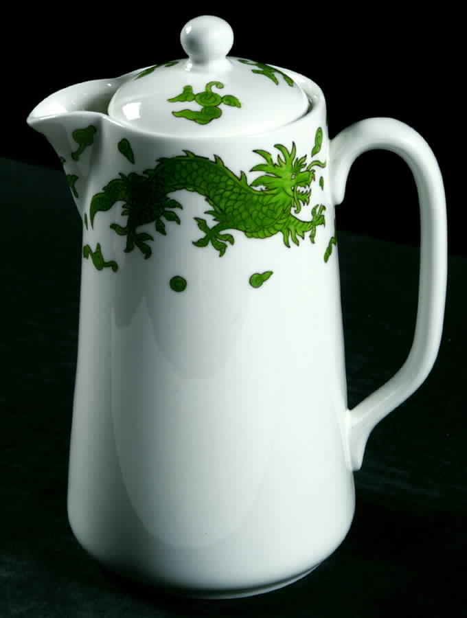 Green Dragon Hot Water Jug & Lid by Hammersley-1