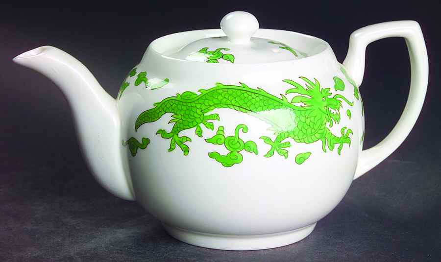 Green Dragon Mini Teapot & Lid by Hammersley-1