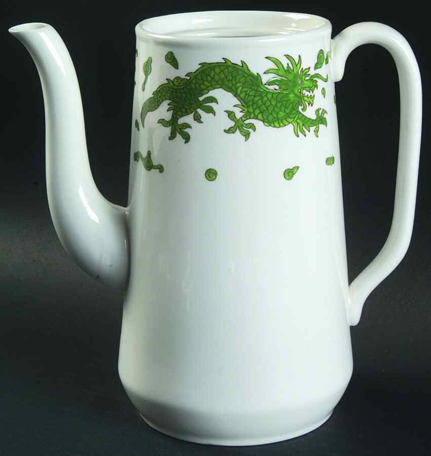 Green Dragon Coffee Pot No Lid by Hammersley-1
