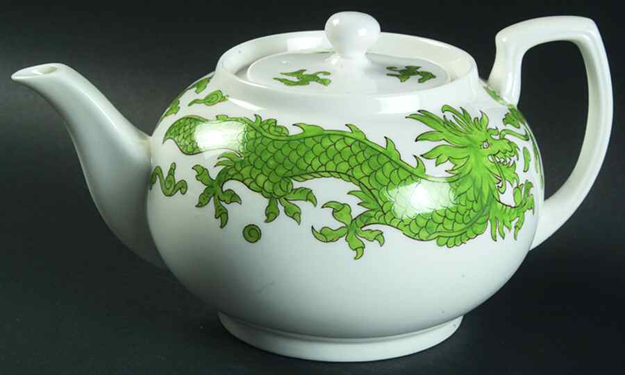 Green Dragon Teapot & Lid by Hammersley-1