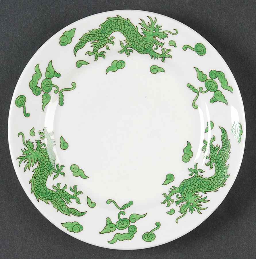 Green Dragon Bread & Butter Plate by Hammersley-1