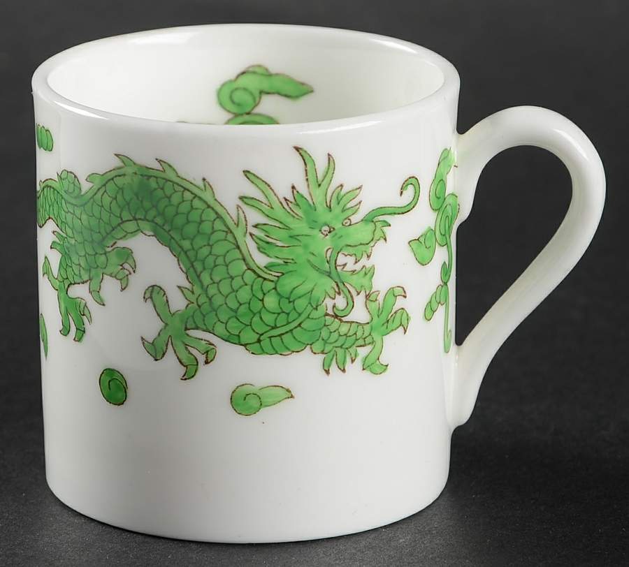 Green Dragon Flat Demitasse Cup by Hammersley-1