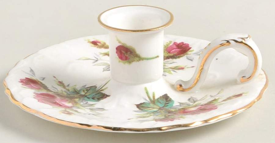 Grandmother's Rose Handled Candleholder by Hammersley-1