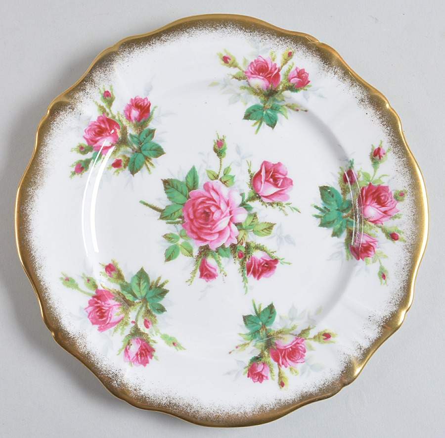 Grandmother's Rose Salad Plate by Hammersley-1