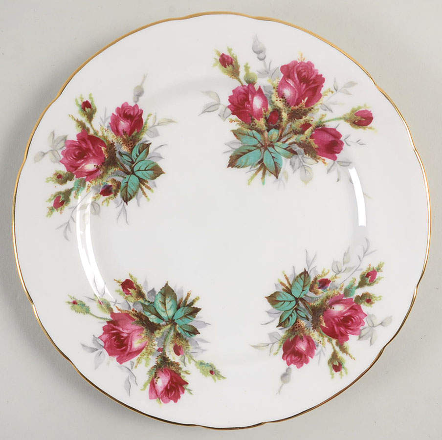 Grandmother's Rose Salad Plate by Hammersley-1