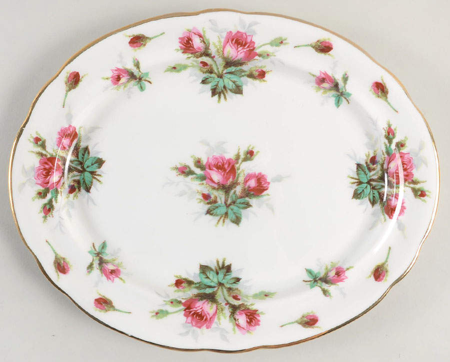 Grandmother's Rose 11" Oval Serving Platter by Hammersley-1