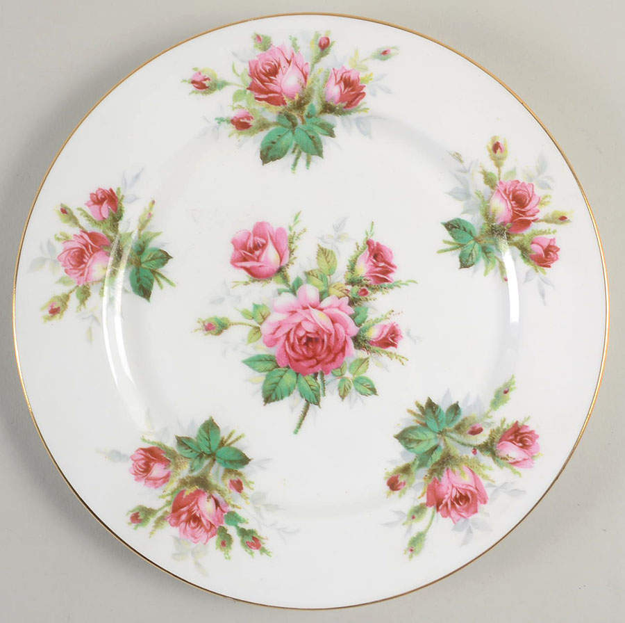 Grandmother's Rose Luncheon Plate by Hammersley-1