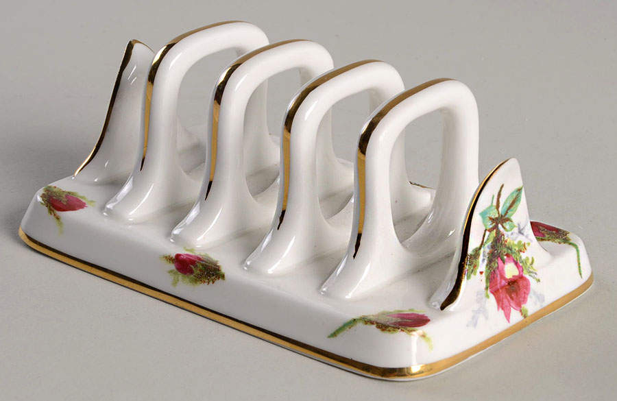 Grandmother's Rose Toast Server by Hammersley-1