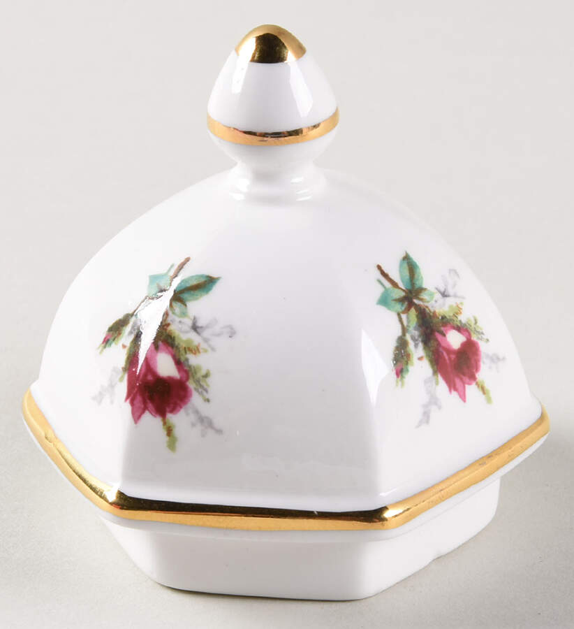 Grandmother's Rose Lid for Medium Ginger Jar by Hammersley-1