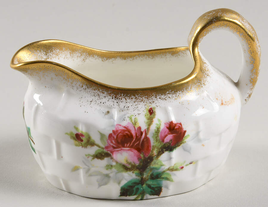 Grandmother's Rose Strawberry Basket-Creamer by Hammersley-1