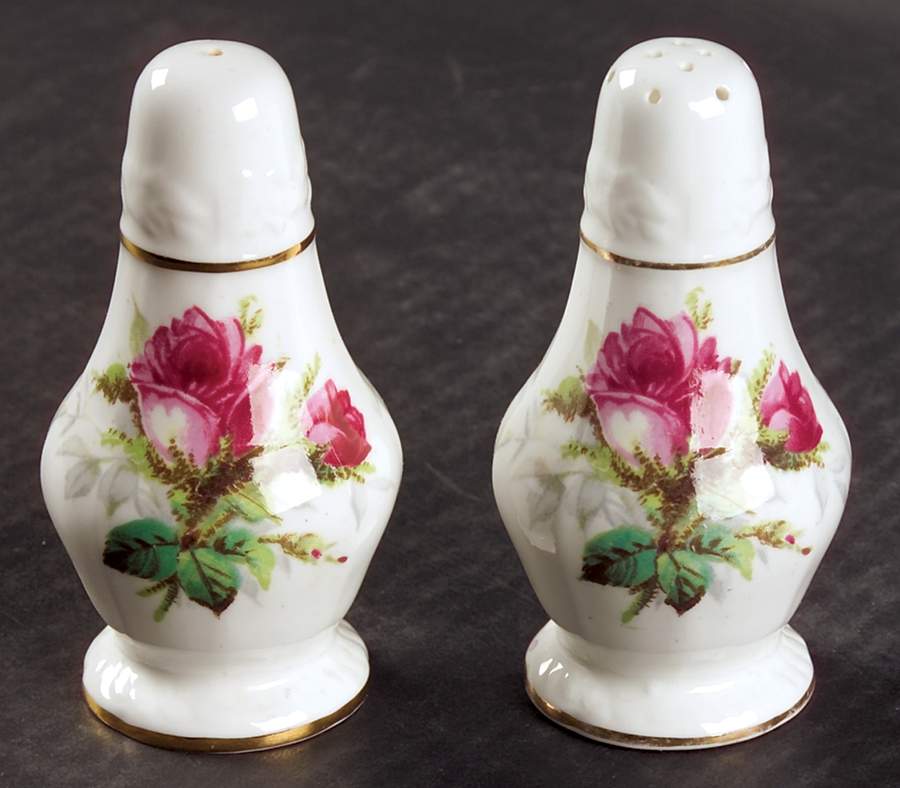 Grandmother's Rose Salt & Pepper Set by Hammersley-1