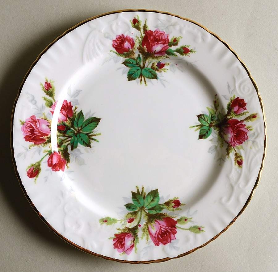 Grandmother's Rose Salad Plate by Hammersley-1