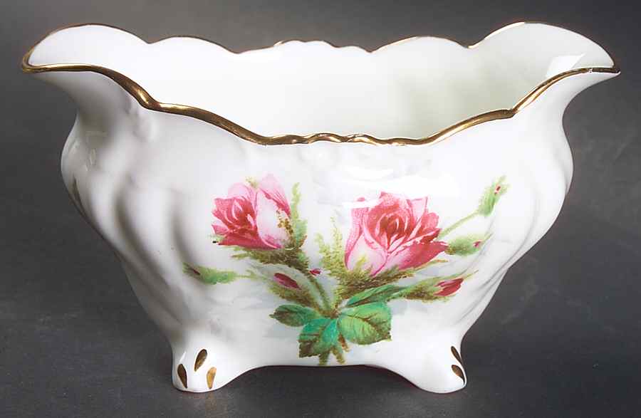 Grandmother's Rose Open Sugar Bowl by Hammersley-1