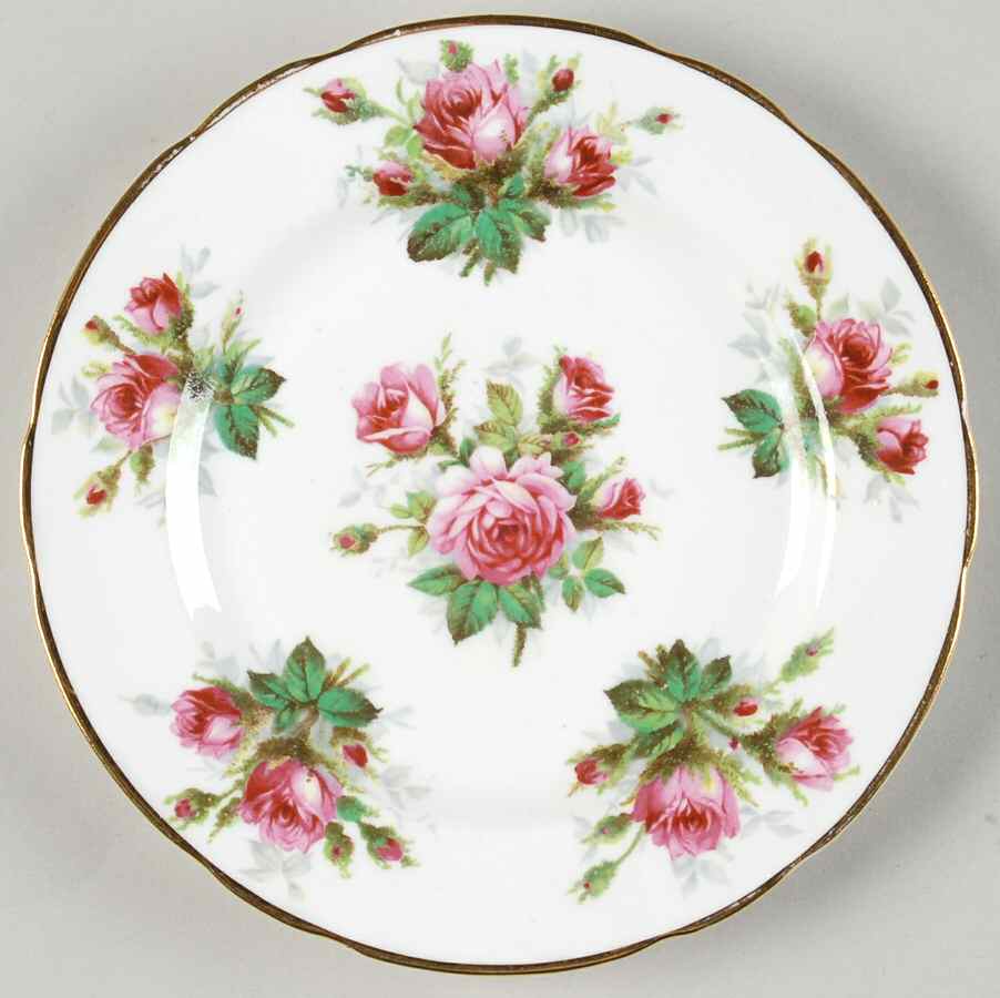 Grandmother's Rose Dessert/Pie Plate by Hammersley-1