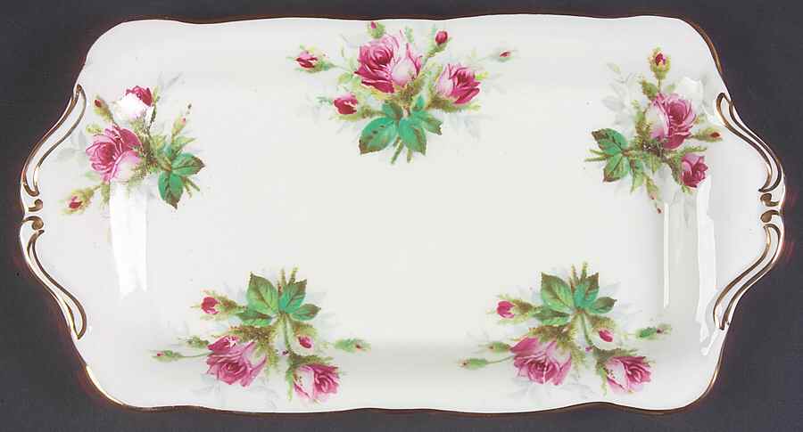 Grandmother's Rose Tray for Creamer & Open Sugar by Hammersley-1