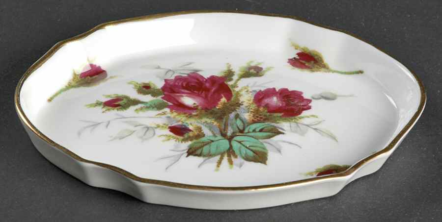 Grandmother's Rose Silver Tray by Hammersley-1