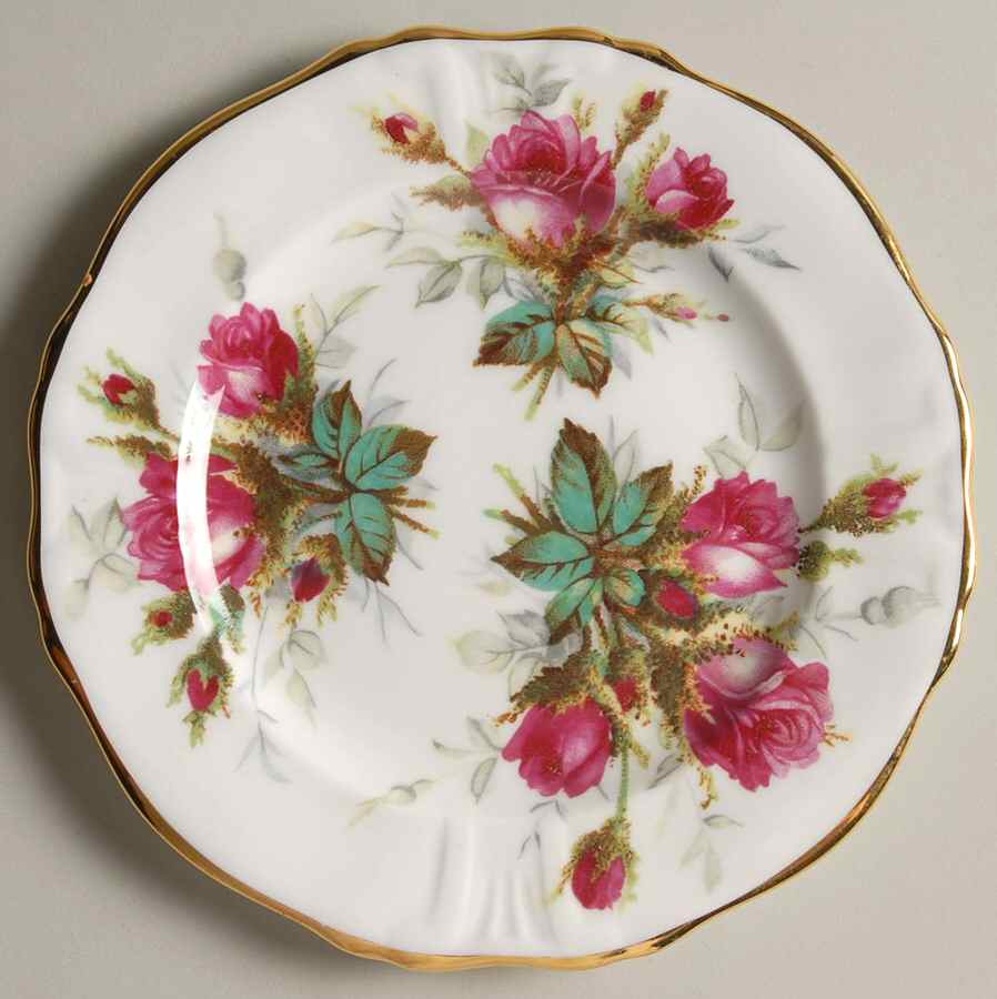 Grandmother's Rose Bread & Butter Plate by Hammersley-1