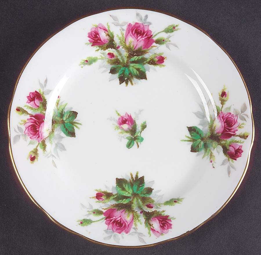 Grandmother's Rose Bread & Butter Plate by Hammersley-1