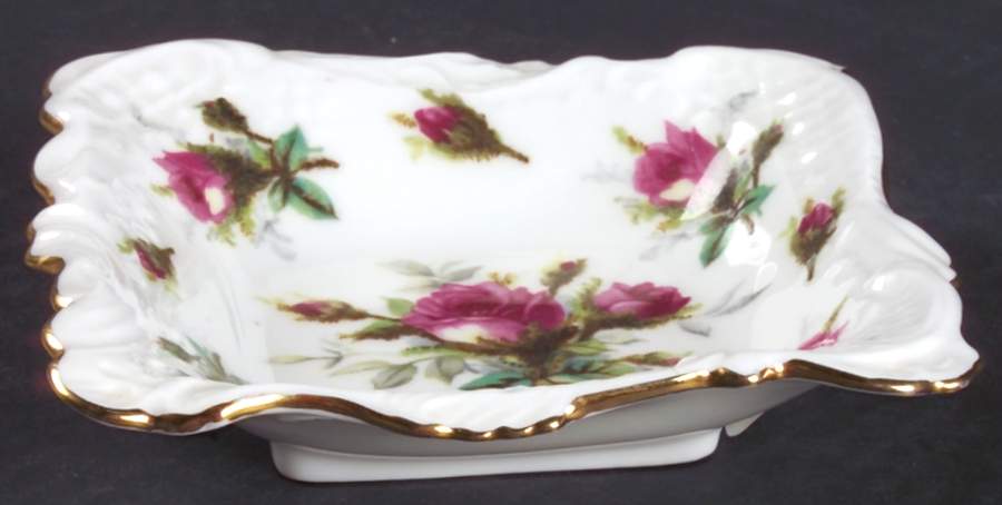 Grandmother's Rose 5" Square Sweet Meat by Hammersley-1