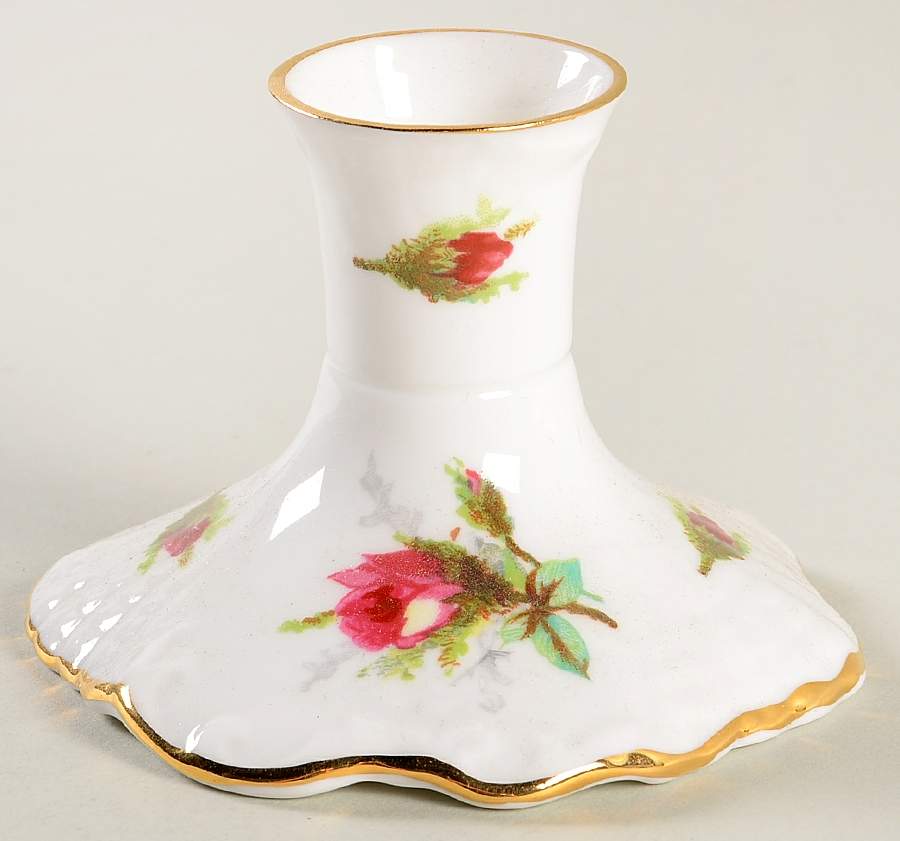 Grandmother's Rose 2" Candlestick by Hammersley-1