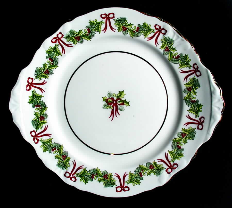 Hammersley Holly Handled Cake Plate by Hammersley-1