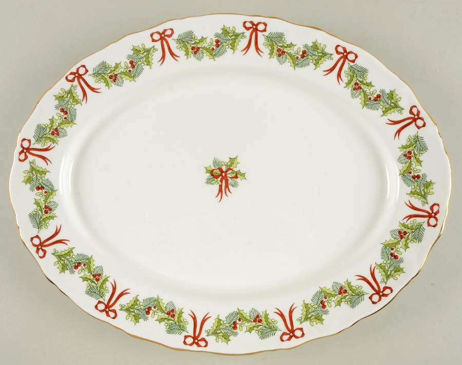 Hammersley Holly 14" Oval Serving Platter by Hammersley-1