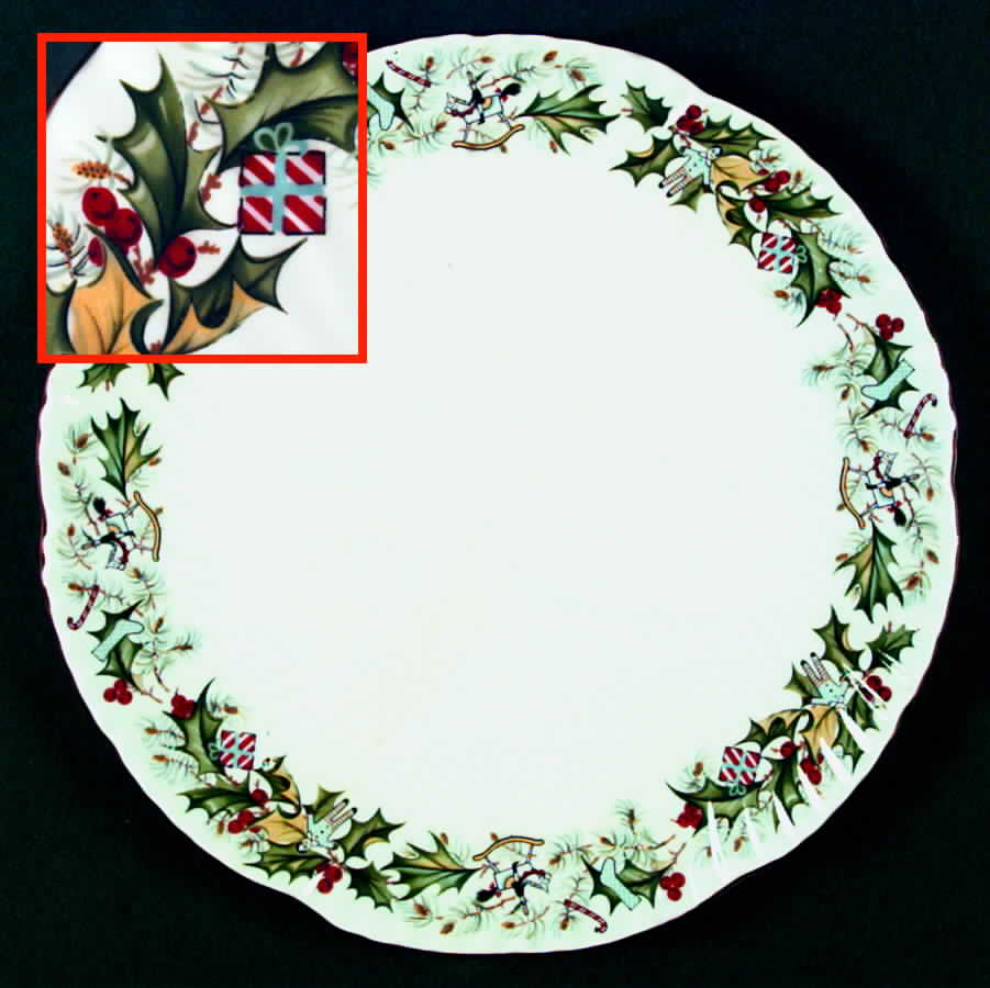 Christmas Holly Dinner Plate by Hammersley-1