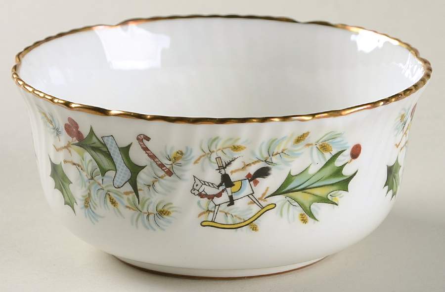Christmas Holly Open Sugar Bowl by Hammersley-1
