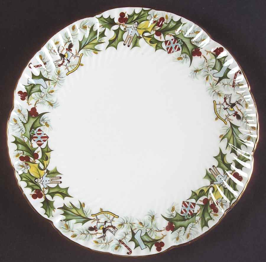 Christmas Holly Salad Plate by Hammersley-1