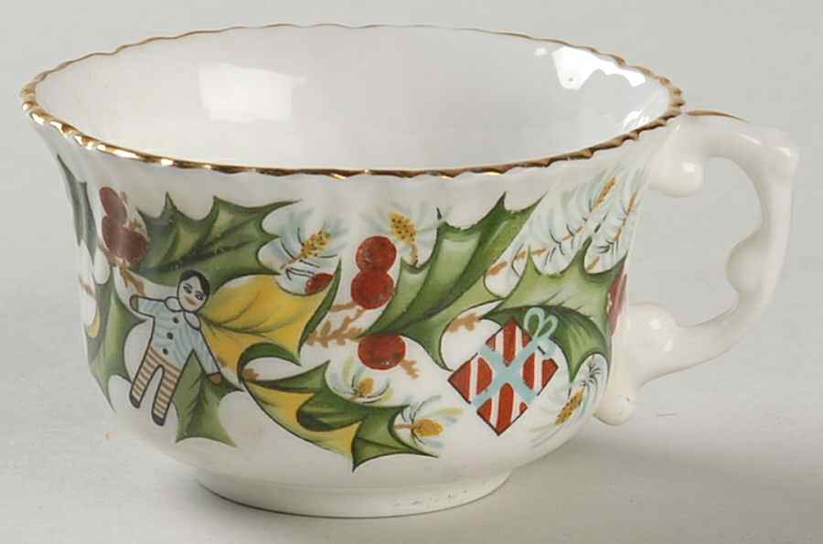 Christmas Holly Flat Demitasse Cup by Hammersley-1