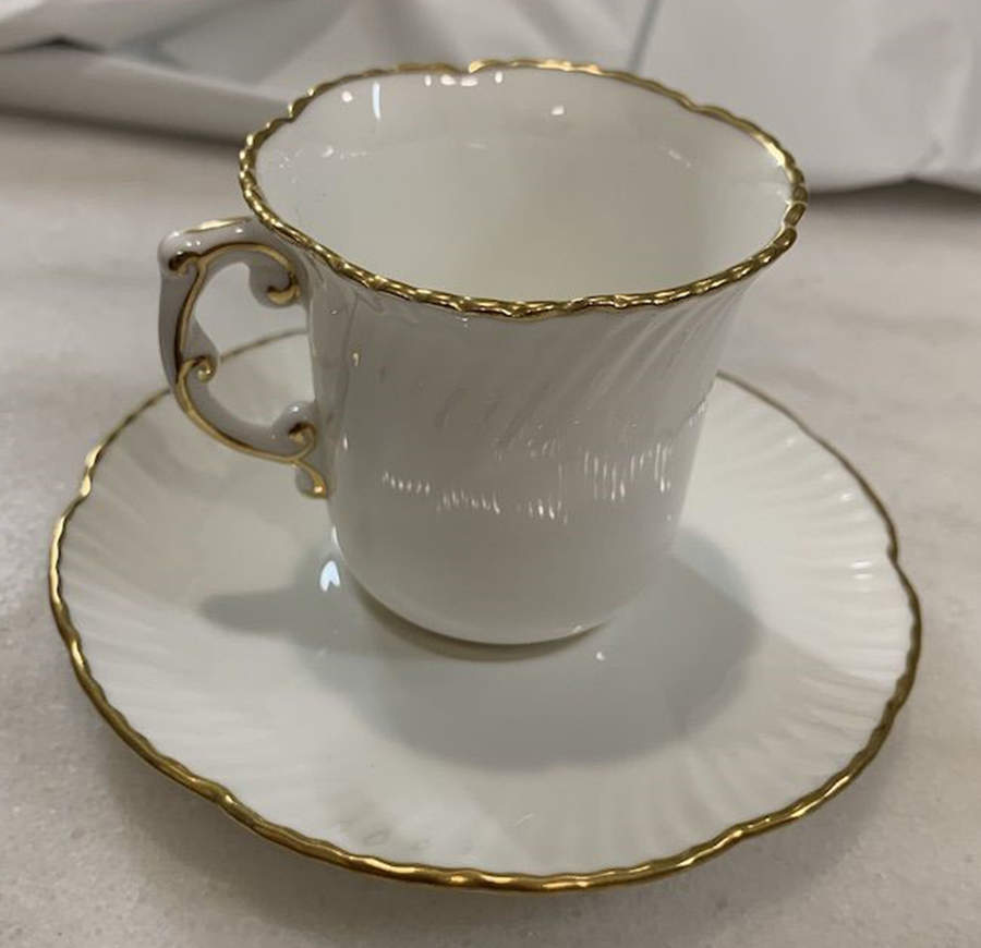 HAM9 Flat Demitasse Cup & Saucer Set by Hammersley-1
