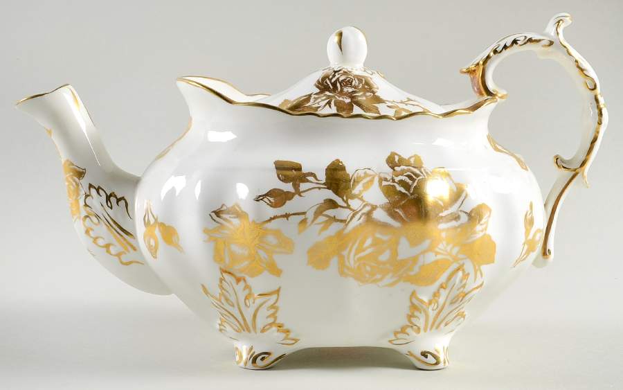 Hammersley Rose Teapot & Lid by Hammersley-1