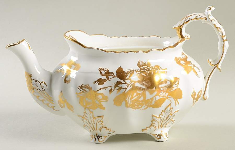 Hammersley Rose Teapot No Lid by Hammersley-1