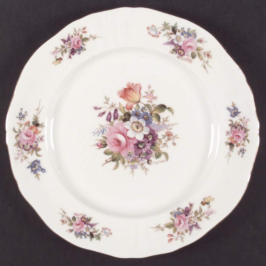 Howard Sprays (Scalloped, Embossed) Dinner Plate by Hammersley-1
