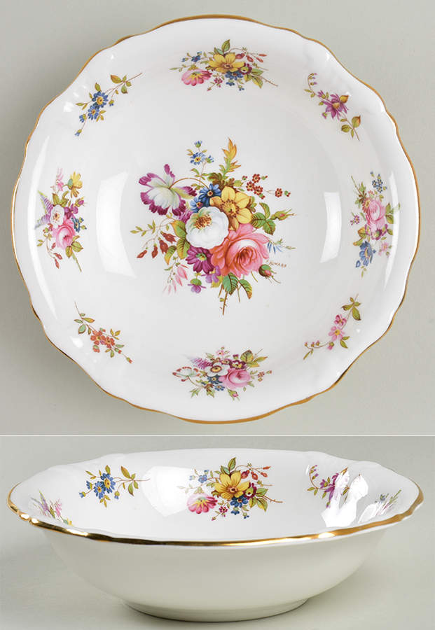 Howard Sprays (Scalloped, Embossed) Coupe Cereal Bowl by Hammersley-1