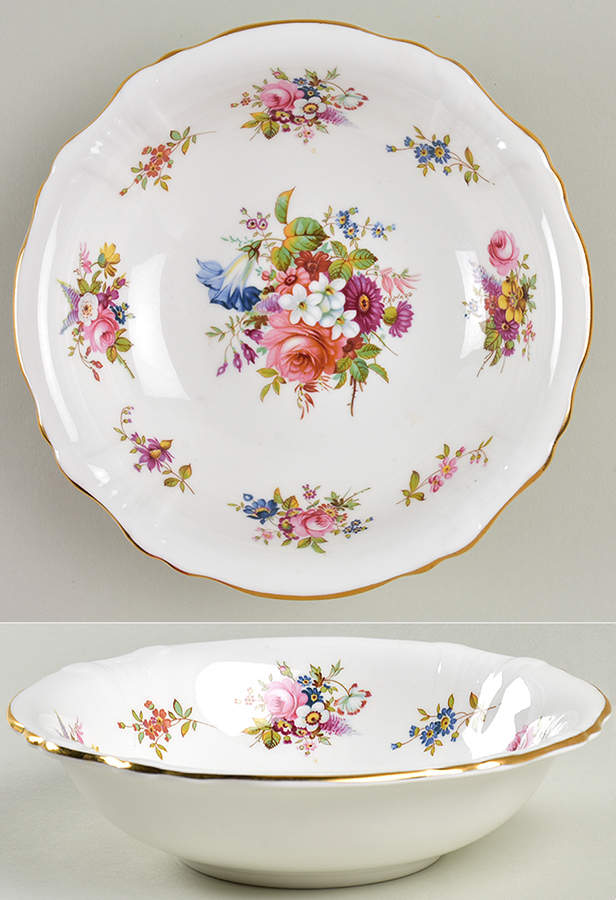 Howard Sprays (Scalloped, Embossed) Coupe Cereal Bowl by Hammersley-1