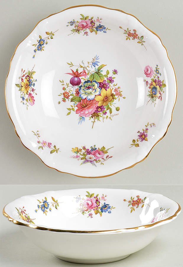 Howard Sprays (Scalloped, Embossed) Coupe Cereal Bowl by Hammersley-1