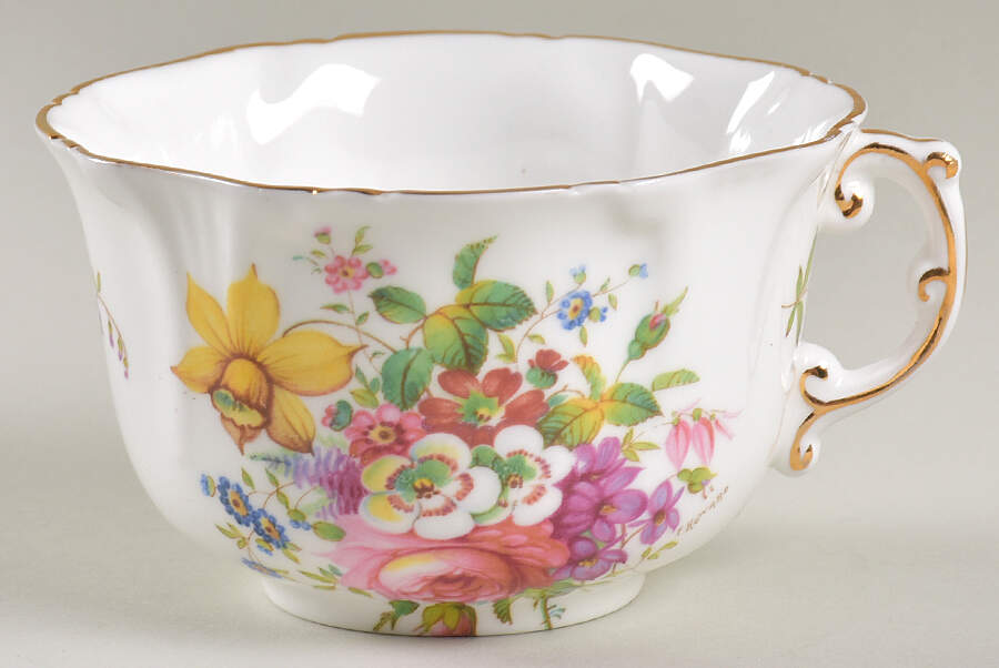 Howard Sprays (Scalloped, Embossed) Flat Cup by Hammersley-1