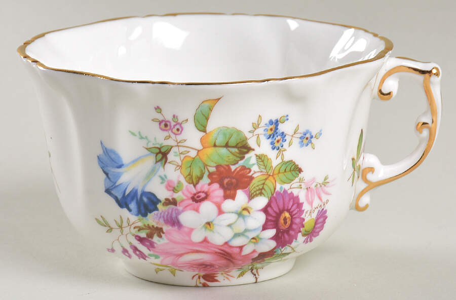 Howard Sprays (Scalloped, Embossed) Flat Cup by Hammersley-1