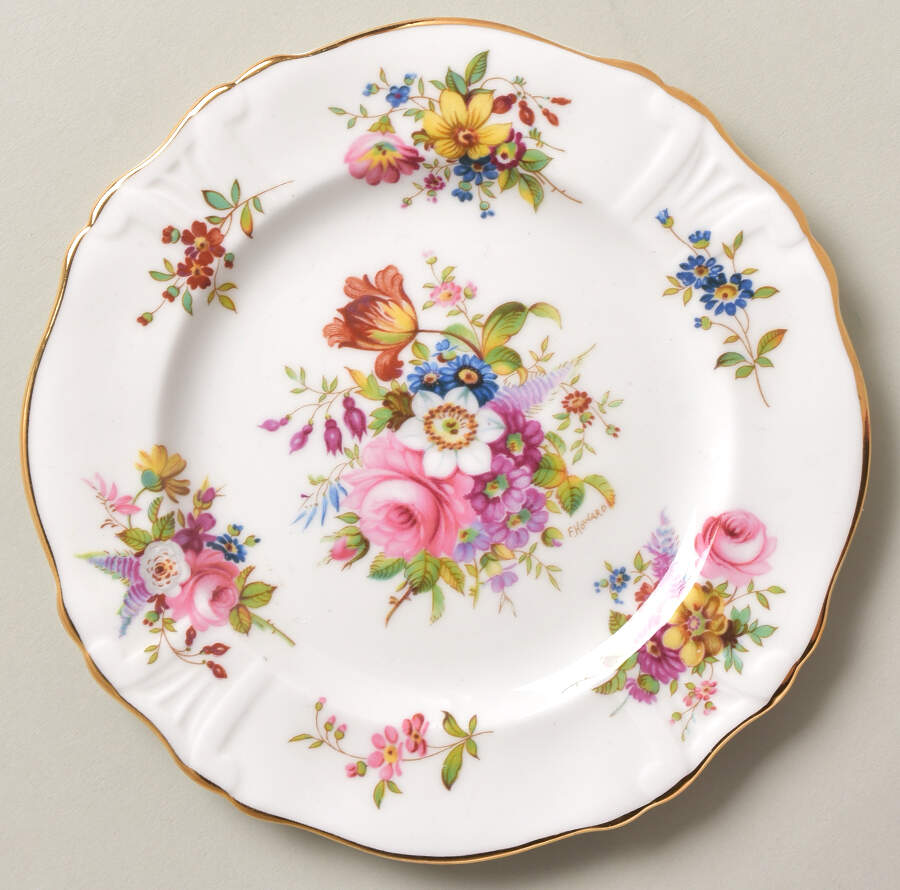 Howard Sprays (Scalloped, Embossed) Bread & Butter Plate by Hammersley-1