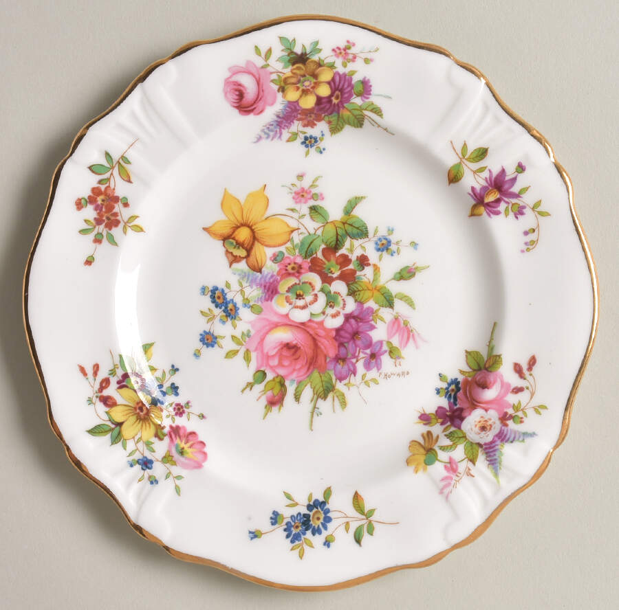 Howard Sprays (Scalloped, Embossed) Bread & Butter Plate by Hammersley-1