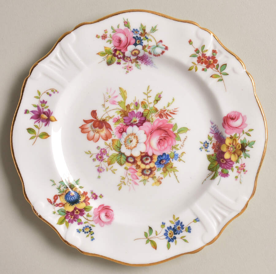 Howard Sprays (Scalloped, Embossed) Bread & Butter Plate by Hammersley-1