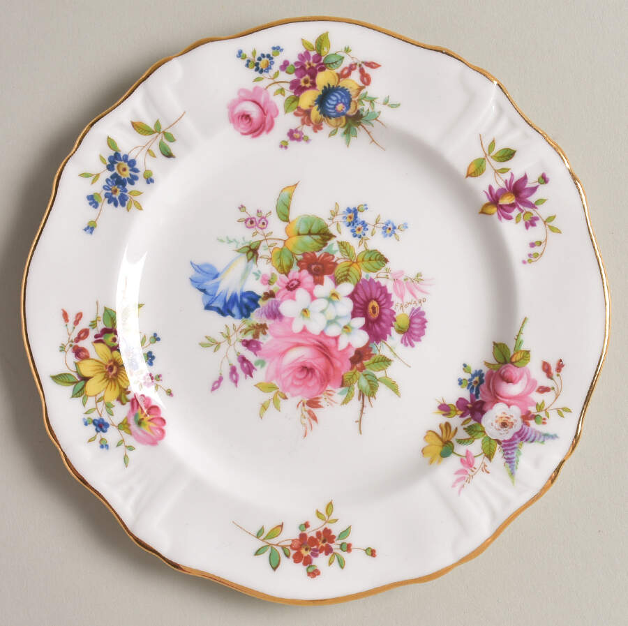 Howard Sprays (Scalloped, Embossed) Bread & Butter Plate by Hammersley-1