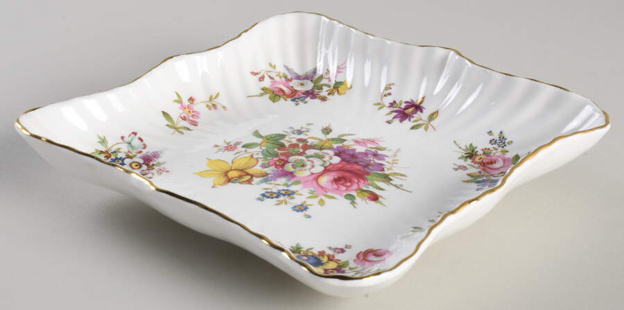 Howard Sprays (Scalloped, Embossed) 6" Square Sweet Meat by Hammersley-1