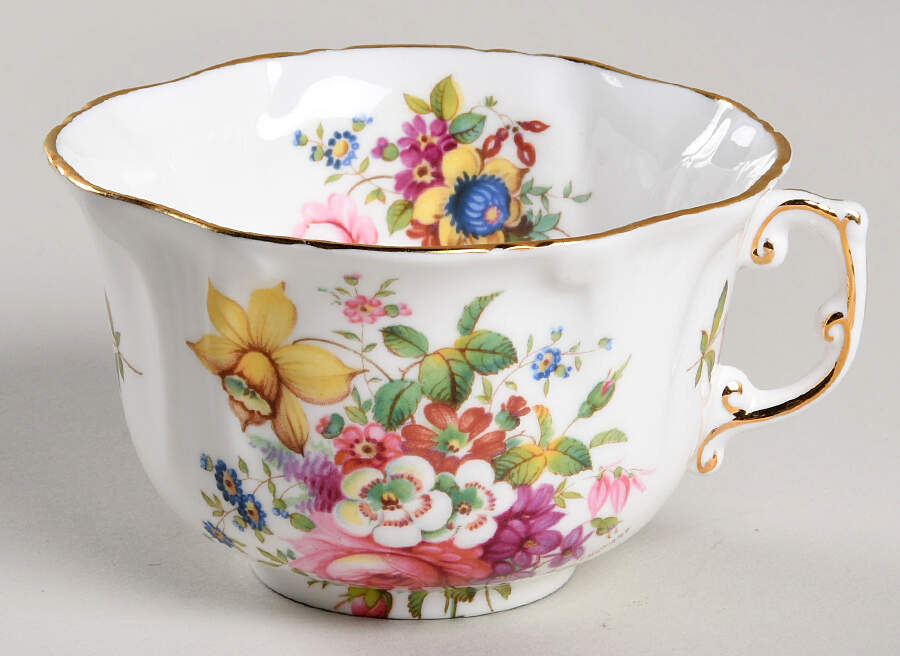 Howard Sprays (Scalloped, Embossed) Flat Cup by Hammersley-1