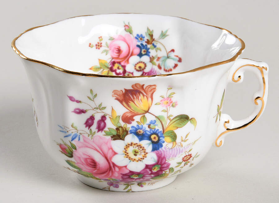Howard Sprays (Scalloped, Embossed) Flat Cup by Hammersley-1