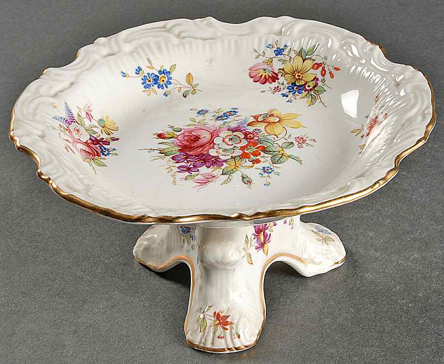 Howard Sprays (Scalloped, Embossed) Round Compote (Height X Width) by Hammersley-1