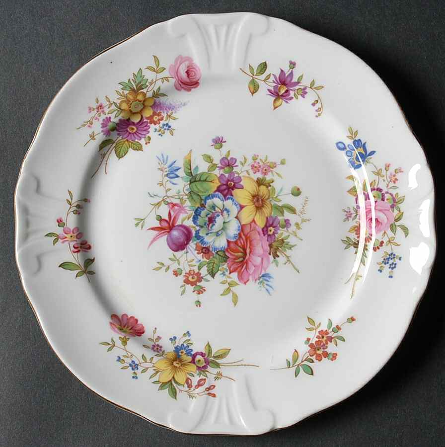 Howard Sprays (Scalloped, Embossed) Bread & Butter Plate by Hammersley-1